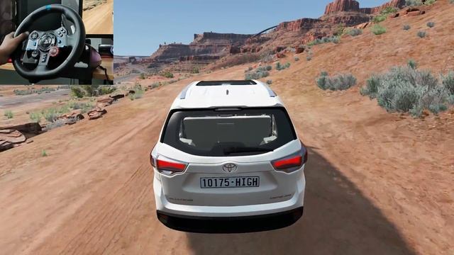 Toyota Highlander Car Driving - BeamNg Drive - Car Games Pc Gameplay [Logitech g29] смотреть онлайн