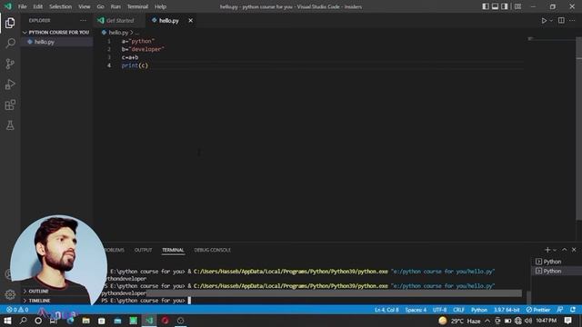 How to Concatenate Strings in Python | Adding Two Strings | Python Course From Zero To Hero смотреть онлайн