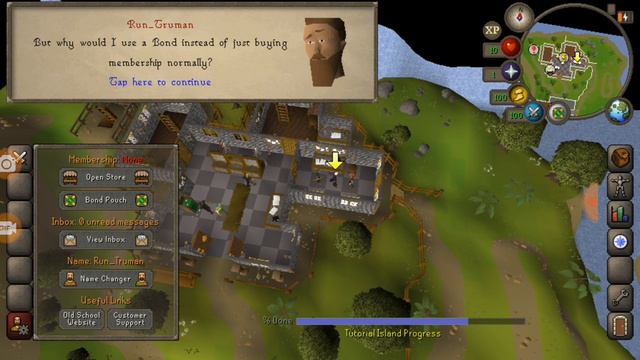 Old School Runescape на мобильном Туториал часть 2 rus смотреть онлайн