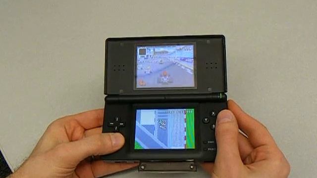 Mario Kart DS controlled by DS Motion Pak with Action Replay смотреть онлайн