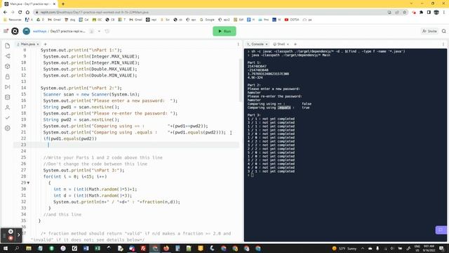 Day17 practice repl worked out 9-16-22 смотреть онлайн