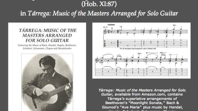 Haydn's "Minuet" from Baryton Trio 87 for guitar, arranged by Francisco Tárrega смотреть онлайн