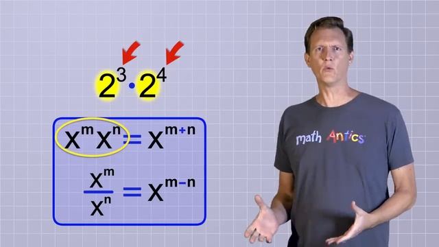 Algebra Basics: Laws Of Exponents - Math Antics смотреть онлайн