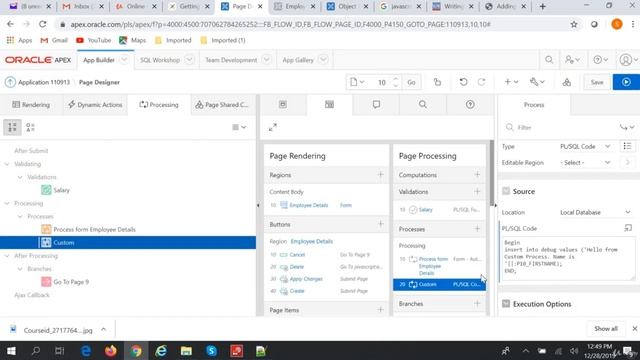 Custom Process in Apex Pages - Learn How to Use Oracle apex Web Application смотреть онлайн