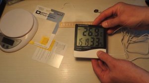 Термометр гигрометр метеостанция HTC 2 | Измеритель температуры и влажности для квартиры с часами