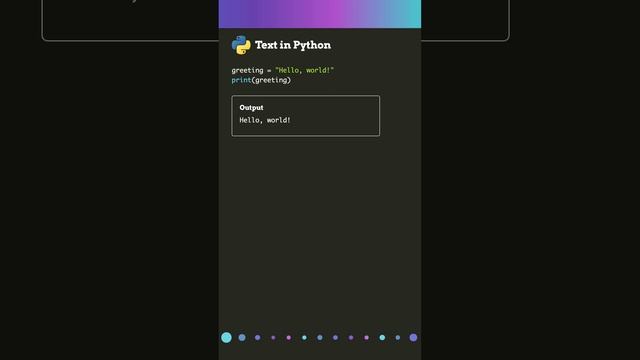 Text in Python смотреть онлайн