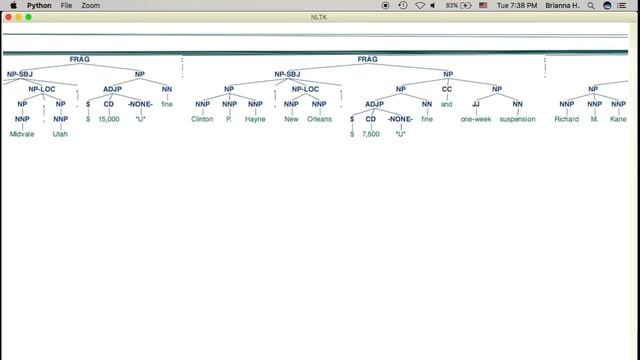 Tree Diagram for Longest Sentence in NLTK Penn Treebank смотреть онлайн