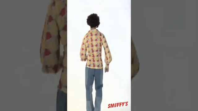 Smiffy's Mens Patchwork Flares Denim Look