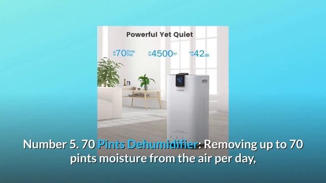 COLZER 70 Pints 4,500 SQ FT Home Dehumidifiers for Basements & Large Rooms Review смотреть онлайн