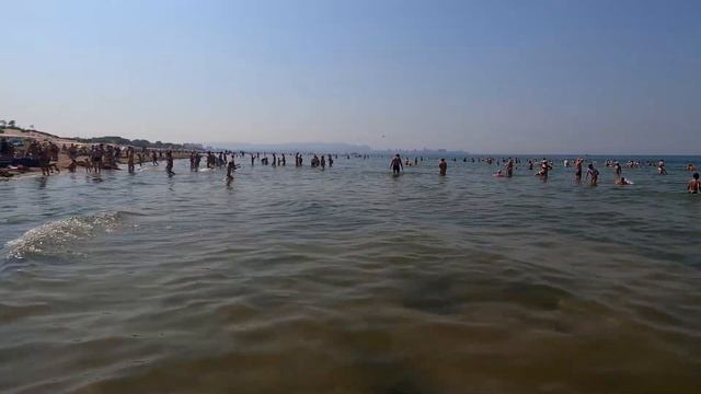 Пляж Джемете. Анапа сегодня. Чёрное море. смотреть онлайн