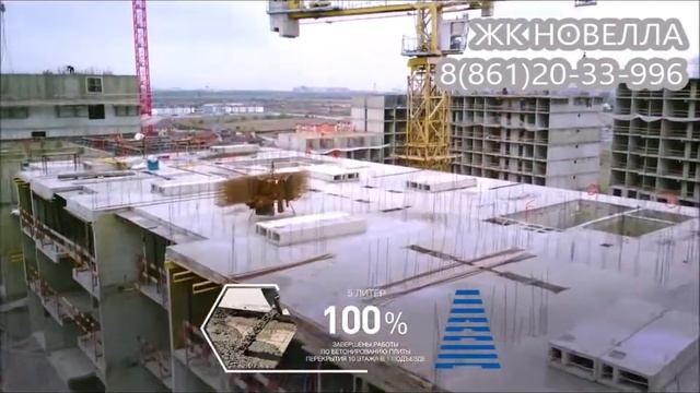 ЖК НОВЕЛЛА в Краснодаре / НОЯБРЬ 2020 / Этапы строительства смотреть онлайн