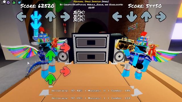 Roblox Funky Friday | VS. Brightside - Personal Space Invasion (Hard) | Left & Right Side-by-Side смотреть онлайн