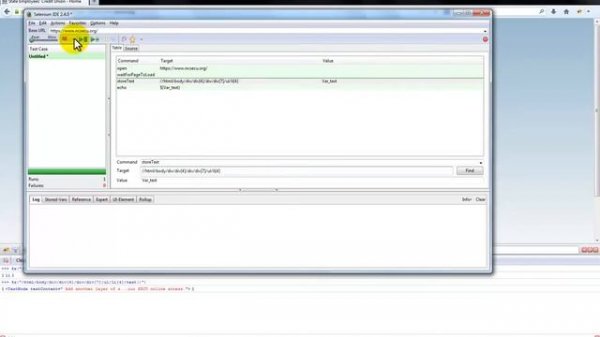 Selenium IDE: Getting values from webpage elements using Xpath