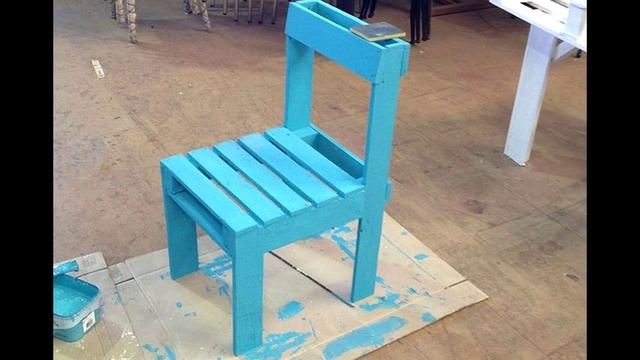 Мебель из поддонов. Стол и стулья смотреть онлайн