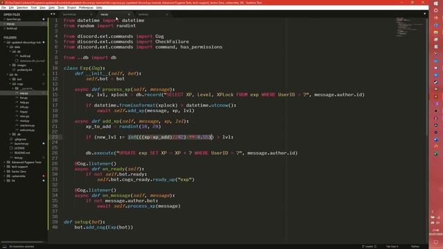Creating an experience system - Building a discord.py bot - Part 30 смотреть онлайн