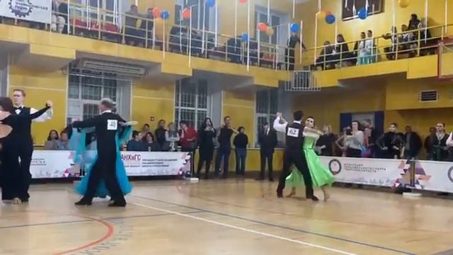 Наш первый турнир по бальным танцам. Танго. Tango. Our first competition of ballroom dancing. смотреть онлайн