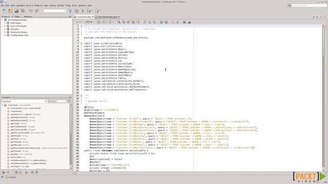 Java EE Development with NetBeans 7 Tutorial: Entity Relationships | packtpub.com смотреть онлайн