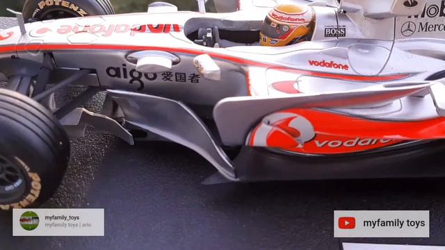 HOTWHEELS FORMULA 1 VODAFONE MCLAREN MERCEDES MP4-22 LEWIS HAMILTON 2007 | 1:18 SCALE смотреть онлайн
