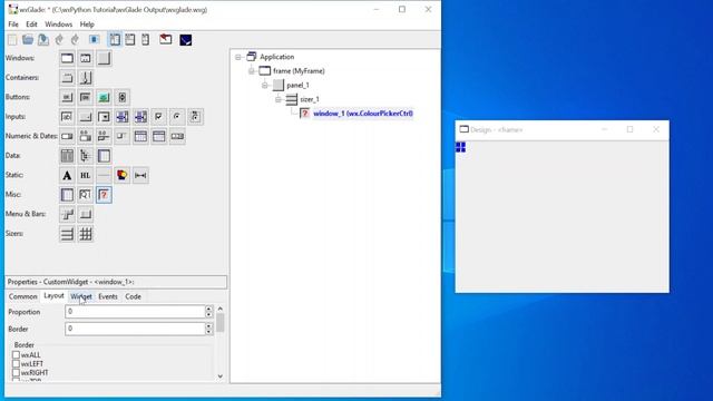 4 Add Custom Widget to wxGlade (wxPython Tutorial) смотреть онлайн