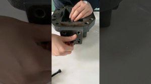 Rexroth A6VE series motor assembly.