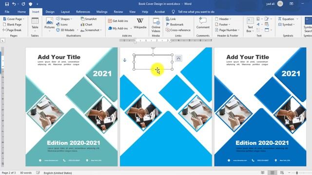 How to Create Book Cover Page in Ms word 2019 || Book Cover Design in Ms Word || design book cover смотреть онлайн