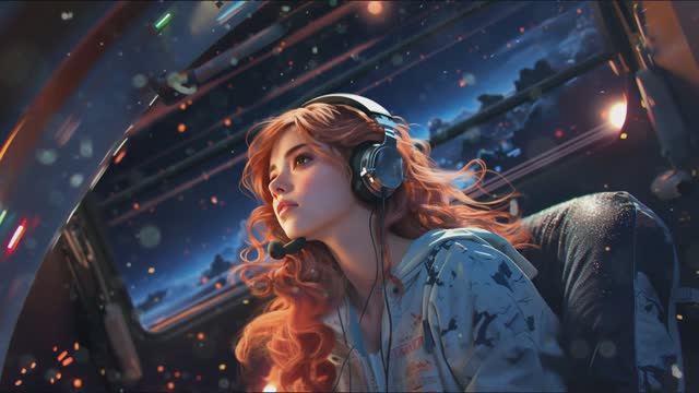 ?Cosmic Harmonies_ A Young Woman Explores Sci-Fi Music Wonders смотреть онлайн