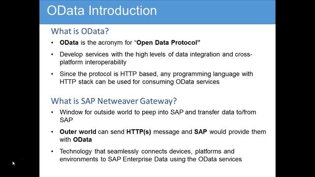 OData & SAP Netweaver Gateway - 004 What is OData and SAP NWGW смотреть онлайн