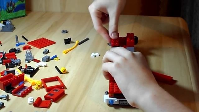 Собираю пожарную машину из конструктора Brick. смотреть онлайн