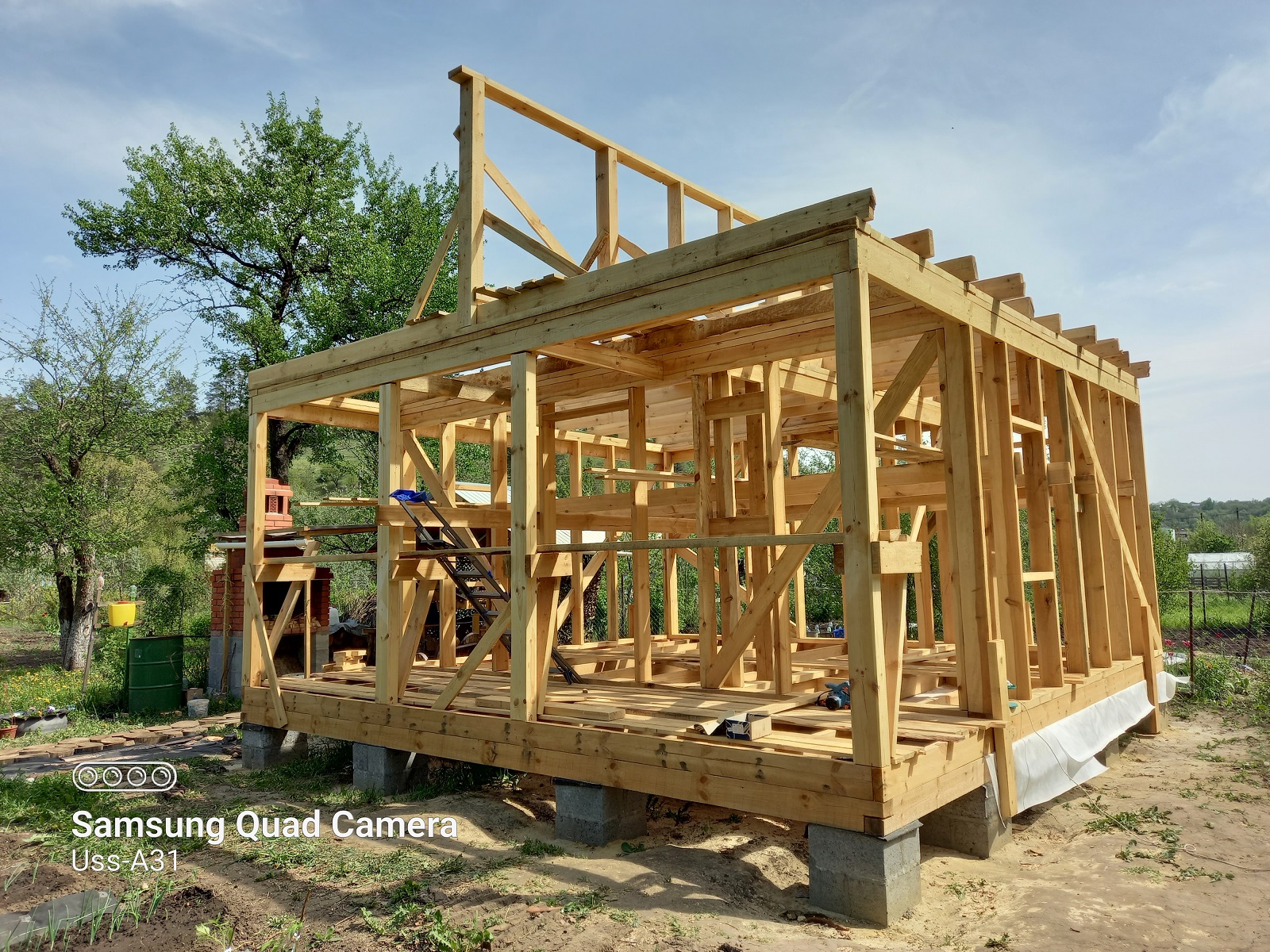 Стропильная система крыши в каркасном доме, ч.1