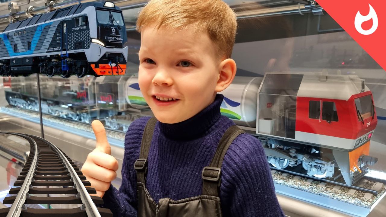 Модели поездов и железной дороги в миниатюре /Музей РЖД часть2 смотреть онлайн