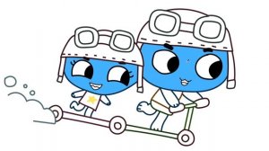 КОТИКИ ВПЕРЕД на самокате! Раскраска КОТЯ и КАТЯ, учимся рисовать героев мультика! Краски Раскраски