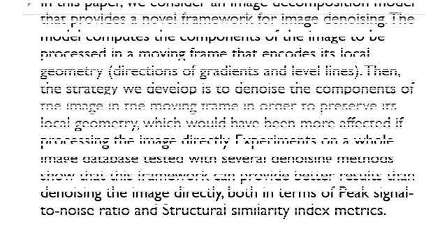 A Decomposition Framework for Image Denoising Algorithms смотреть онлайн