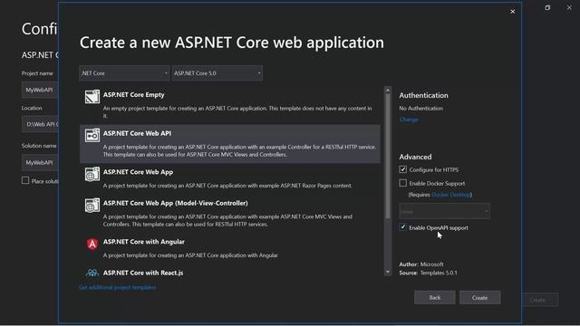Create, Build and Run the Web API Core project using Visual Studio | Asp.Net Core Web API tutorial смотреть онлайн