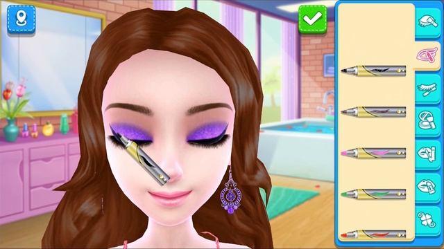 DIY Fashion Girl Game #2 - Princess Makeover, Dress Up and Makeup Gameplay смотреть онлайн