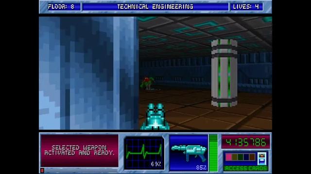 Blake Stone Aliens of Gold HD - E2M8 Technical Engineering - Veteran - All Secrets смотреть онлайн