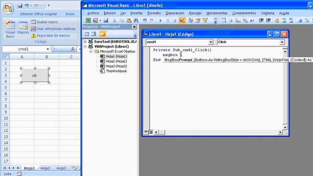 Tutorial vba, usando Ms Excel 2007 insertar botón смотреть онлайн