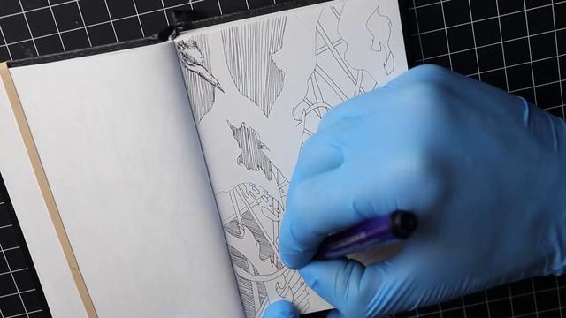 Acurit Technical Pen Doodle In Daler Rowney Sketchbook смотреть онлайн