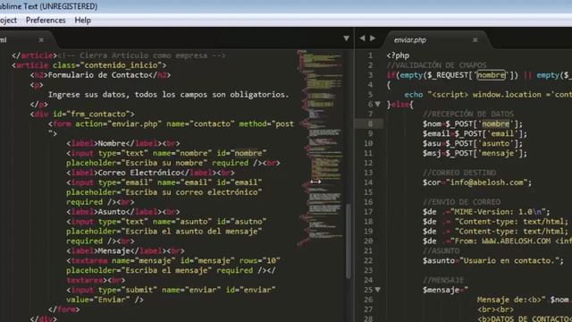 Formulario de contacto con HTML5 Y PHP - Curso practico de Diseño Web - 17 смотреть онлайн