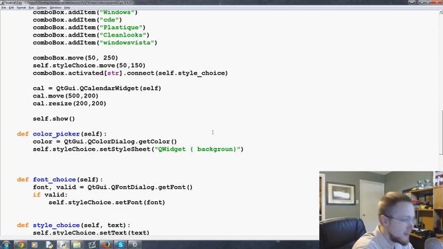 Color picker widget - PyQt with Python GUI Programming tutorial смотреть онлайн
