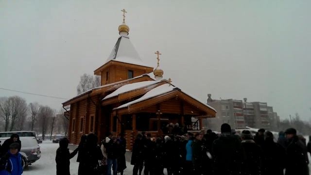 Открытие храма в Белорусии. Деревянный храм. wooden church. Храм на 150 прихожан. смотреть онлайн