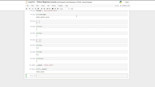 1. Variables, naming and using them in python смотреть онлайн
