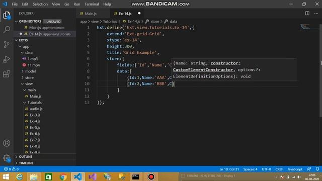 (#14) How to use grid in ExtJs смотреть онлайн