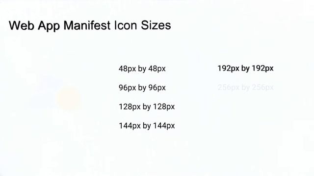 Web App Manifest смотреть онлайн