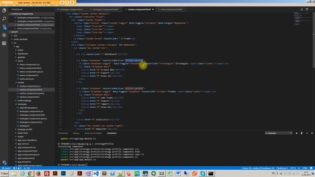 Основы Angular 41. Добавляем классы в случае если ссылка активна. смотреть онлайн