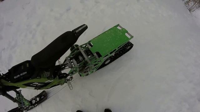 Покатушка на электрическом снегоходе Sur-ron смотреть онлайн