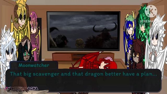 Wings of Fire react to Toothless & Hiccup vs The Red Death смотреть онлайн