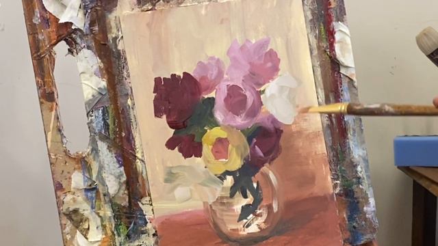 How to paint roses. Includes list of colours used for red roses. смотреть онлайн