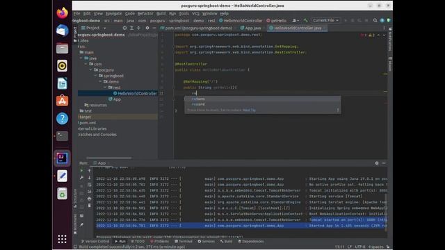 Build a Spring Boot App under 8 mins - intelliJ, Maven, Java смотреть онлайн
