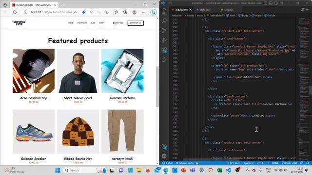 Build a responsive E-commerce website using HTML CSS Javascript смотреть онлайн