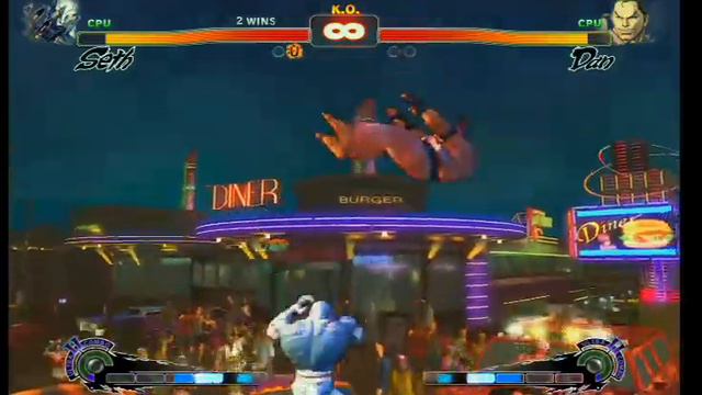 Super Street Fighter 4. Seth vs Dan. XBOX 360 PS 3 смотреть онлайн